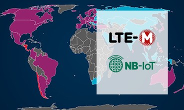 carte de déploiement des réseaux et technologies nbiot et ltem à travers le monde